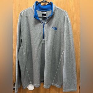 The North Face Blue and Gray Fleece Jacket